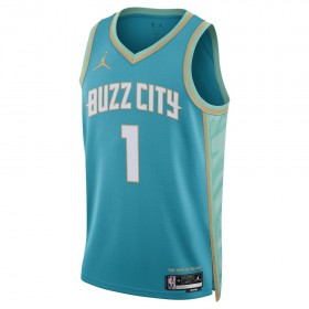 NBA Mænd Trøje Charlotte Hornets LaMelo Ball 2023-24 Jordan City Edition Teal Swingman